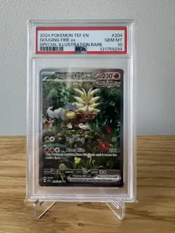 PSA 10 - 2024 Gouging Fire ex 204/162 SV05: Temporal Forces Holo Pokemon - Image 1