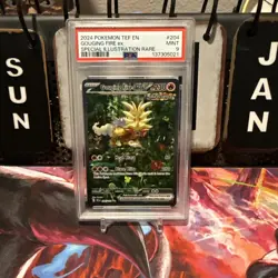 PSA 9 - Gouging Fire EX 204/162 SIR - 2024 Pokemon SV05: Temporal Forces - Image 1