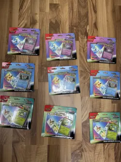 Pokemon TCG Prismatic Evolutions Tech Sticker Collection Set Lot Of 9!sealed new - Image 1