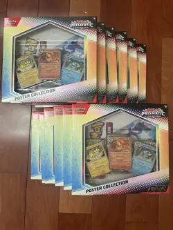 Pokemon Prismatic Evolutions Poster Collection SV8.5 Factory Sealed Lot of 9 - Image 1