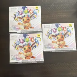 Pokemon TCG Prismatic Evolutions ETB Elite Trainer Box Factory Sealed Lot of 3 - Image 1