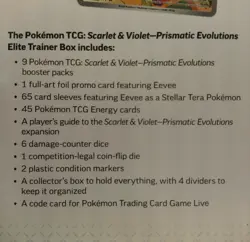 POKEMON TCG SCARLET VIOLET PRISMATIC EVOLUTIONS ETB ( Lot of 4) NEW SEALED - Image 3