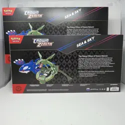 2x Pokemon TCG Crown Zenith Sea & Sky Premium Collection Box New Factory Sealed - Image 2