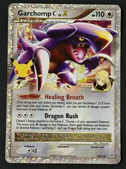 Garchomp C LV.X 145/147 Pokemon Celebrations Classic Collection Holo Card NM - Image 1