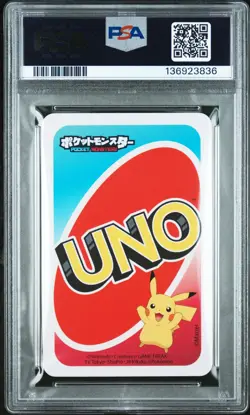 2020 UNO POKEMON JPN BACK-BLUE-#0 PIKACHU PSA 10 - Image 2
