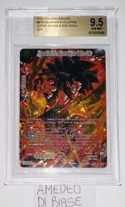 DRAGONBALL BGS 9,5 HYPER EVOLUTION SUPER SAIYAN 4 SON GOKU BT3-123 SCR 5th - Image 1