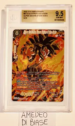 DRAGONBALL BGS 9,5 HYPER EVOLUTION SUPER SAIYAN 4 SON GOKU BT3-123 SCR 5th - Image 1