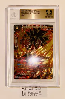DRAGONBALL BGS 9,5 HYPER EVOLUTION SUPER SAIYAN 4 SON GOKU BT3-123 SCR 5th - Image 2