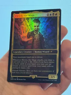 1X FOIL Eleven, the Mage MINT MTG Magic Secret Lair X Stranger Things 2021 EDH - Image 1