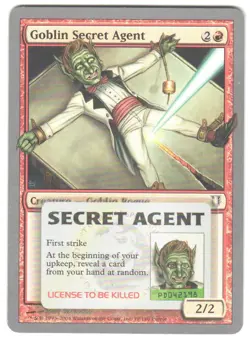 Magic_the_gathering Unhinged Goblin Secret Agent #79 2004,MTG,LP Common - Image 1