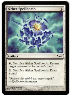Magic_the_gathering Mirrodin Aether Spellbomb #141 2003,LP,MTG Common - Image 1