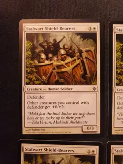 4x Stalwart Shield-Bearers Rise of the Eldrazi NM Magic The Gathering MTG Tcg - Image 2