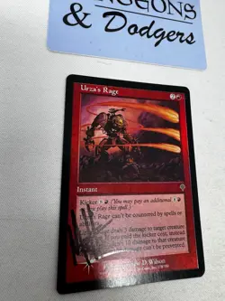 Urza's Rage - Invasion FOIL - Magic the Gathering MTG - Signed - Image 2
