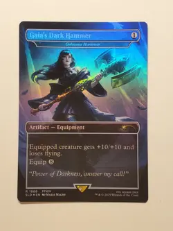 Gaia's Dark Hammer FOIL - Colossus Hammer 1866 NM Secret Lair MTG Final Fantasy - Image 1