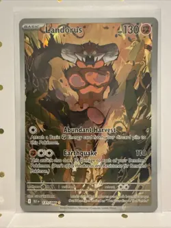 Pokemon TCG Landorus 131/086 English Illustration Rare Card, SV Black Bolt NM - Image 1