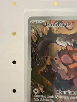 Pokemon TCG Landorus 131/086 English Illustration Rare Card, SV Black Bolt NM - Image 2