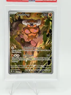 Pokemon TCG Landorus 131/086 Illustration Rare Sv: Black Bolt PSA 10 Low Pop - Image 2