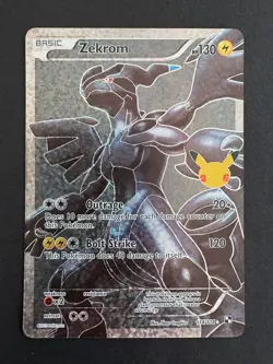 Zekrom 114/114 Celebrations Classic Collection Holo Pokemon Card NM - Image 1