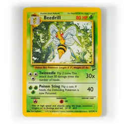Pokemon - Beedrill - Non Holo - 21/130 - Base Set 2 - Rare Card - Image 1