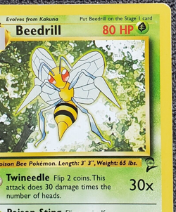 Beedrill - Base Set 2 - #21/130 - Rare Vintage Pokemon Card 1999 WOTC - Image 3