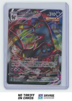 2021 Pokemon Sword & Shield Evolving Skies Full Art Umbreon VMAX #095/203 - Image 1