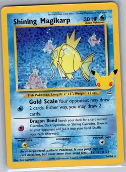 Shining Magikarp 66/64 Celebrations: Classic Collection - Pokemon Card - NM - Image 1
