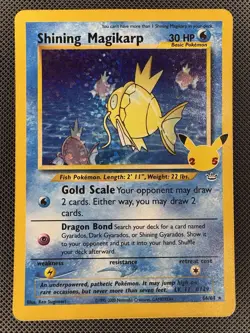 Shining Magikarp 66/64 Celebrations Classic Collection Holo NM Pokemon Card - Image 1