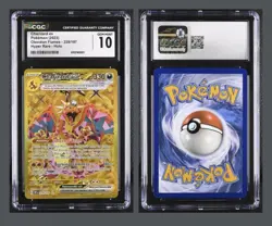 CGC 10 Pokemon Charizard EX 228/197 Obsidian Flames Hyper Rare Gold GEM MINT - Image 1