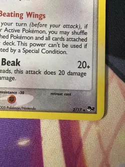Pidgeot Holo 2006 Pokemon POP Series 2 Promo 2/17 SWIRL - Image 2