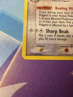 Pidgeot Holo 2006 Pokemon POP Series 2 Promo 2/17 SWIRL - Image 5