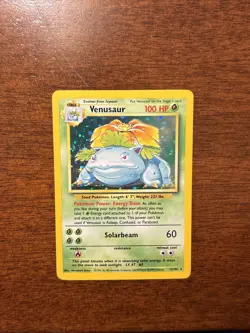 Pokemon TCG Venusaur Base Set 15/102 Holo 1999-2000 Wizards Base Set... - Image 1