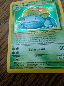 Pokemon TCG Venusaur Base Set 15/102 Holo 1999-2000 Wizards Base Set... - Image 1