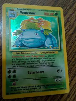 Pokemon TCG Venusaur Base Set 15/102 Holo 1999-2000 Wizards Base Set... - Image 2