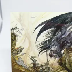 005 BEHEMOTH VS SOLDIER OF LIGHT Final Fantasy Card Art Museum Yoshitaka Amano - Image 2