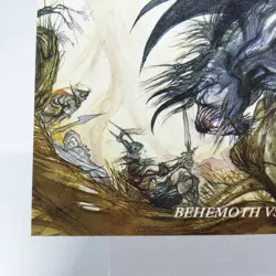 005 BEHEMOTH VS SOLDIER OF LIGHT Final Fantasy Card Art Museum Yoshitaka Amano - Image 3