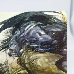 005 BEHEMOTH VS SOLDIER OF LIGHT Final Fantasy Card Art Museum Yoshitaka Amano - Image 4