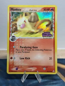 Mankey 70/110 Reverse Holo Delta Species ex Holon Phantoms Pokemon Card HP - Image 1