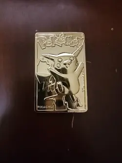 1999 Pokemon Burger King 23K Gold Plated Card Set of 3, Pikachu, Charizard, Mew2 - Image 2