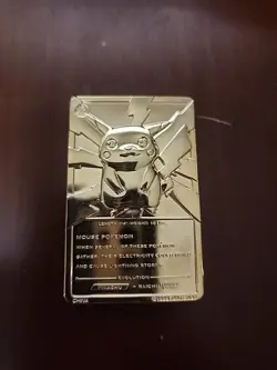 1999 Pokemon Burger King 23K Gold Plated Card Set of 3, Pikachu, Charizard, Mew2 - Image 3