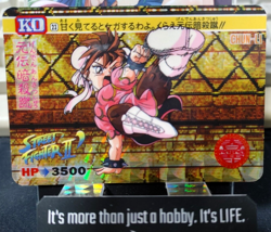 Street Fighter II Bandai Chun-Li Carddass Card #23 Japanese Vintage Japan HOLO - Image 1