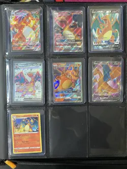 Pokemon TCG BINDER WITH 128 Cards Non Duplicates Cards In Good Condition NM !! - Image 1