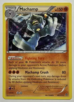 Machamp 46/111 (LP) Cosmo Holo Promo XY Series: Furious Fists 2014 Pokemon Card - Image 1