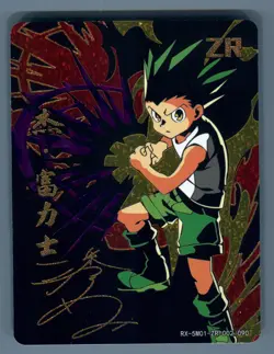 Legend Fire Anime Foil Holo Card RX-5M01-ZR-002/090 Gon Freeces Hunter X Hunter - Image 1