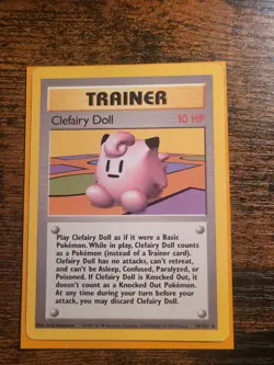 Pokemon Card Clefairy Doll Rare Base Set 070/102 LP - Image 1