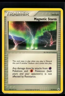 2004 EX - Hidden Legends Magnetic Storm #91 Non Holo Pokemon Card - Image 1