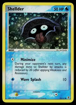 Pokemon Card - Shellder FireRed & LeafGreen 79/112 Common Reverse Holo - Image 1