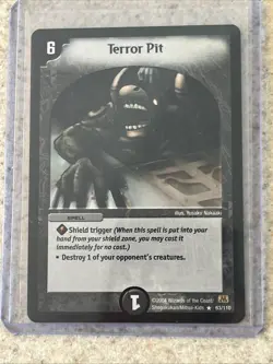 Duel Masters Cards TCG - Terror Pit - Rare - DM-01 - 3 Card Lot - Playset - Image 3