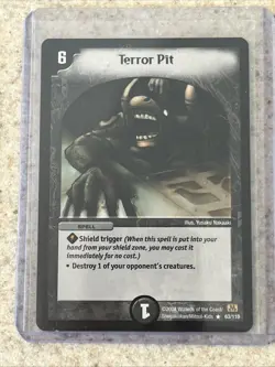Duel Masters Cards TCG - Terror Pit - Rare - DM-01 - 3 Card Lot - Playset - Image 4