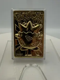 Pokemon Togepi 23K Gold Plated Card Burger King 1999 Pokeball Display - Image 5
