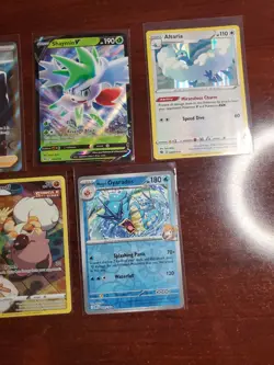Pokemon 5 Card Lot Holos EX, V And Rare Cards , Great Value Set Building Lot24 - Image 3